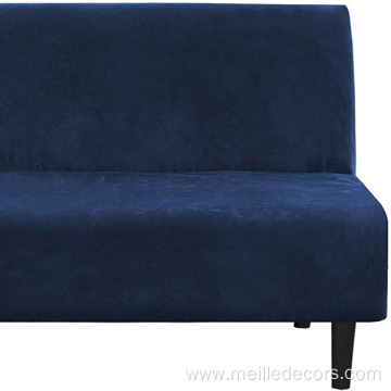 Stretch Armless Velvet Sofa Cover
